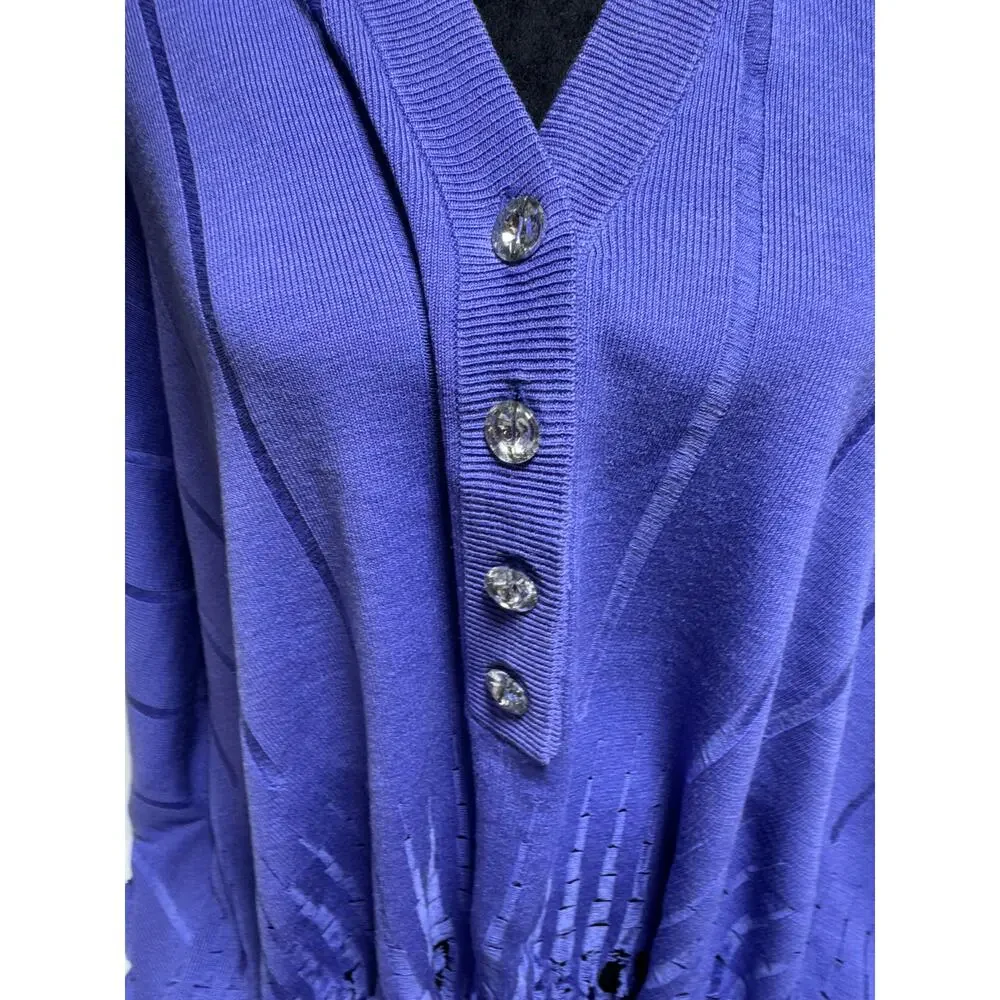 Patti LaBelle Women’s Silk Blend Spring Easter Knit Cape Lavender New One Size